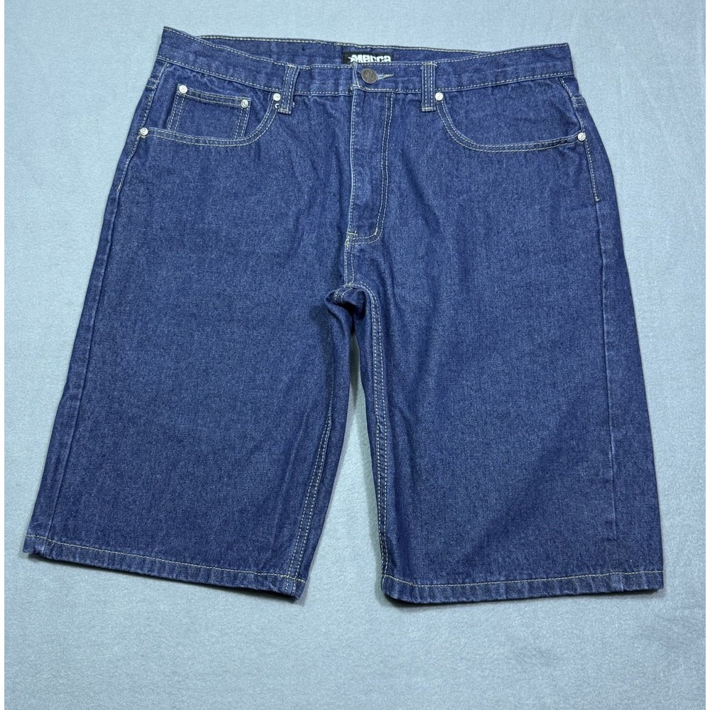 Mecca Denim Shorts Mens 38 Baggy Jorts Retro Y2K 13" Inseam Streetwear